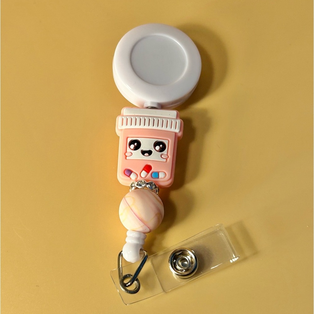 Pill Bottle Badge Reel